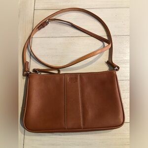 Vintage Coach Slim Demi British Tan Leather  Crossbody/Shoulder Purse